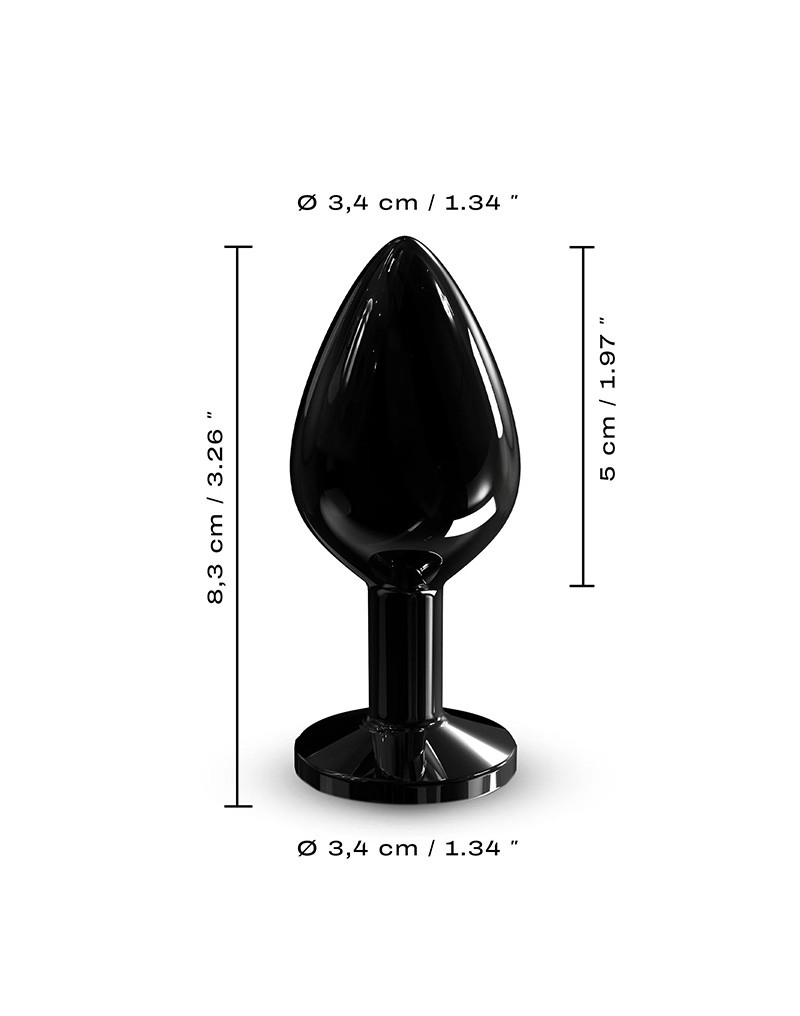Diamond Plug Größe M - Black