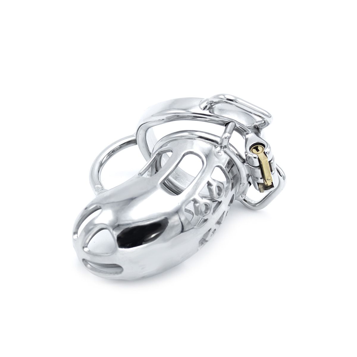 The Belted Chastity Device with Ball Divider